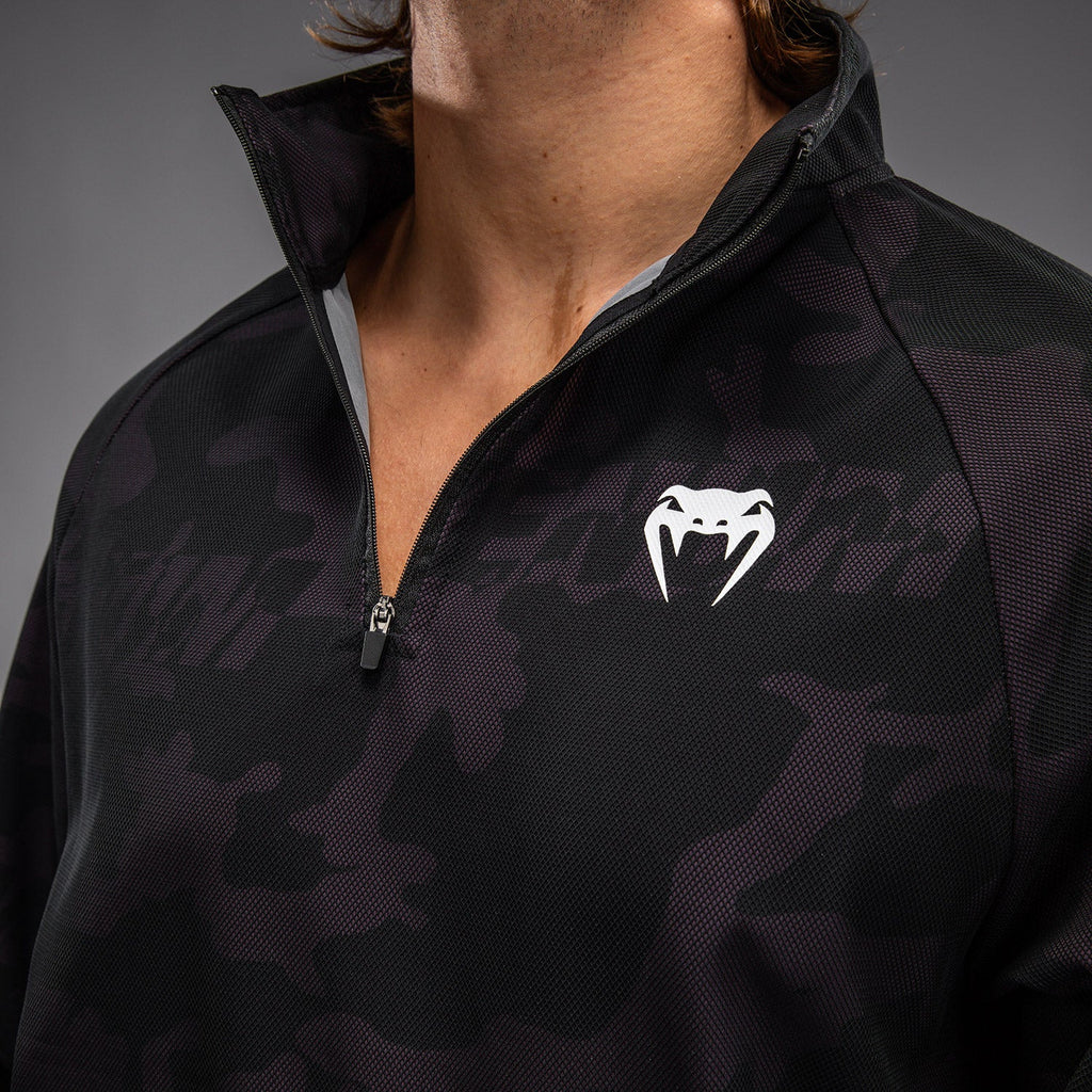 Venum Trooper Pánská bunda se zapínáním na půl zip - Černá/Fialová