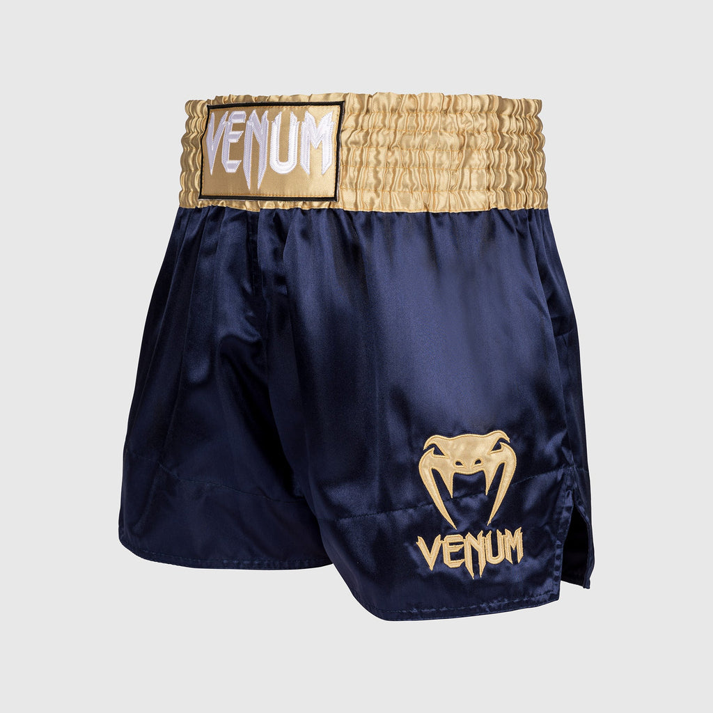 Venum Classic Muay Thai Šortky - Navy Blue/Zlatá