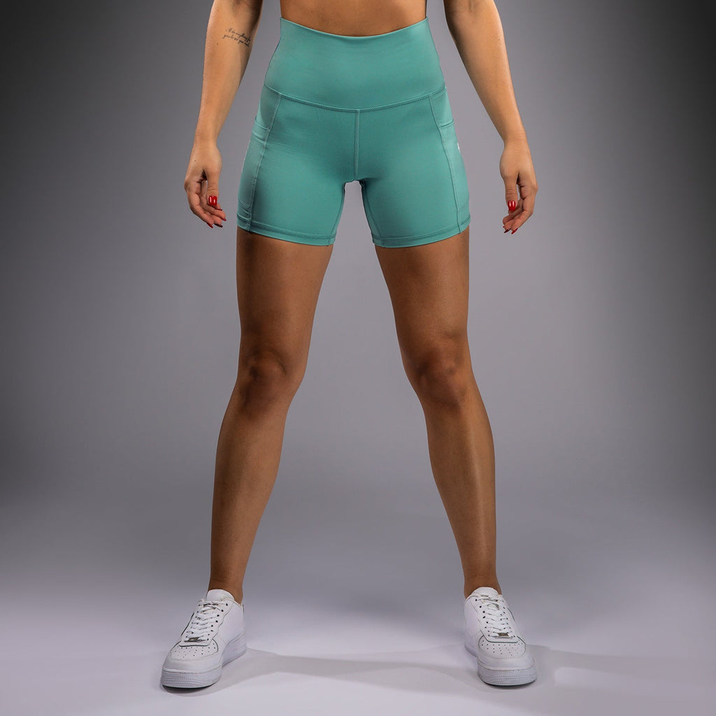 Dámské cyklistické šortky Venum Essential - Aqua Green