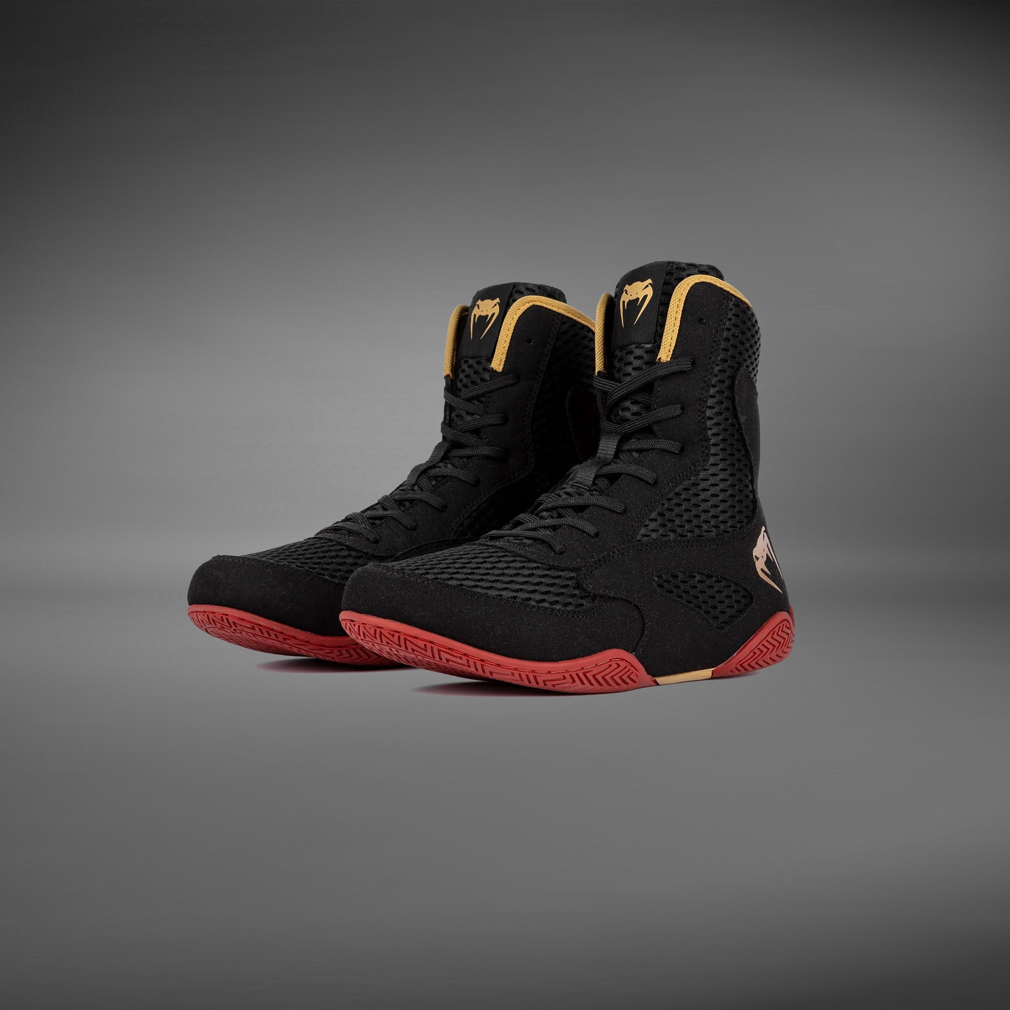 Venum Contender Boxerské boty - Černá/Zlatá/Červená