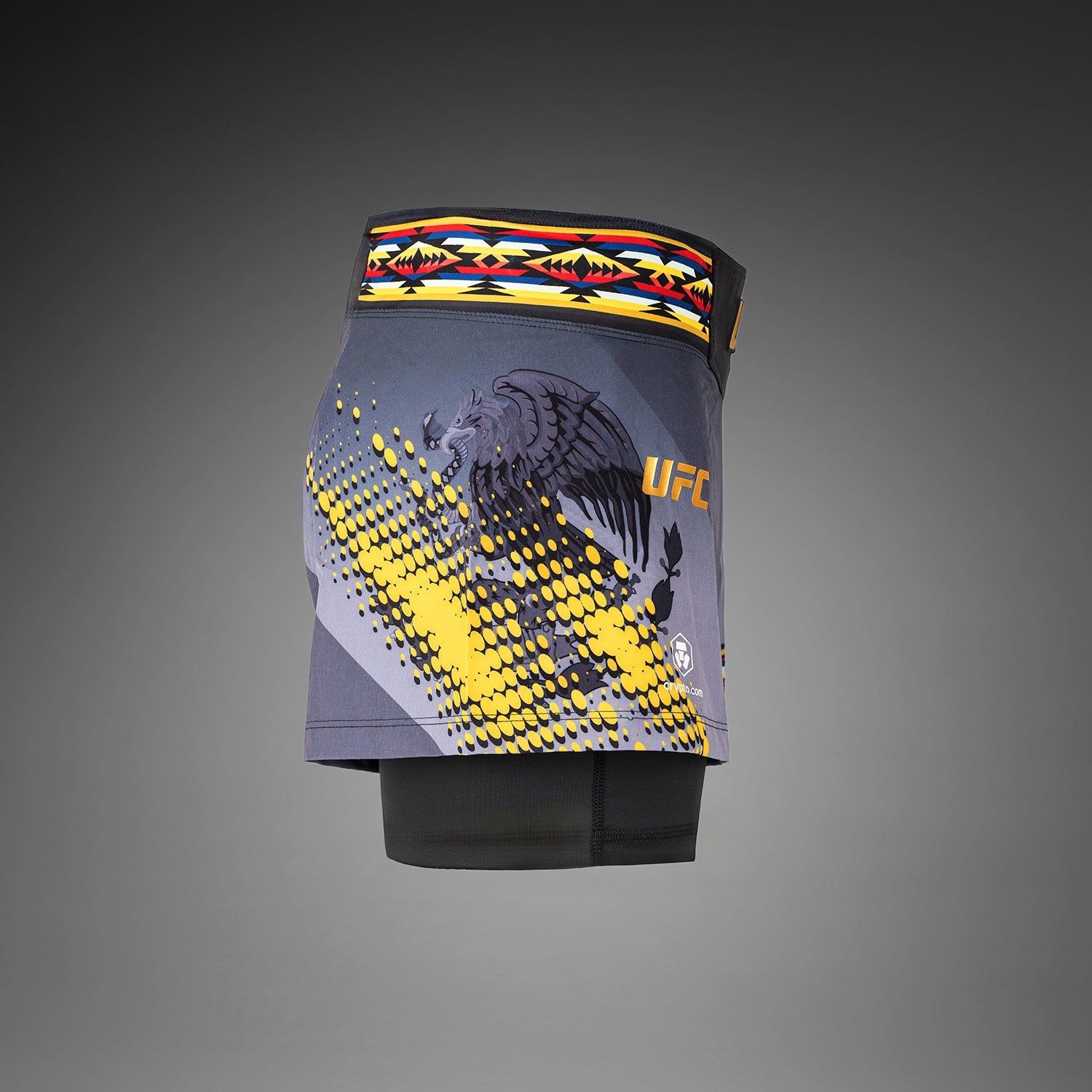 Dámské UFC Unrivaled by Venum černé krátké bojové šortky Julianna Peña