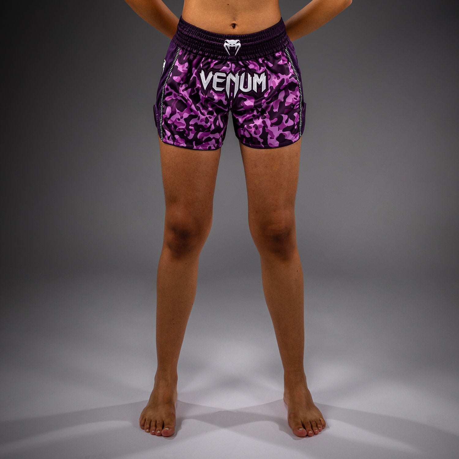 Venum Iris Muay Thai Shorts - Švestka/růžová