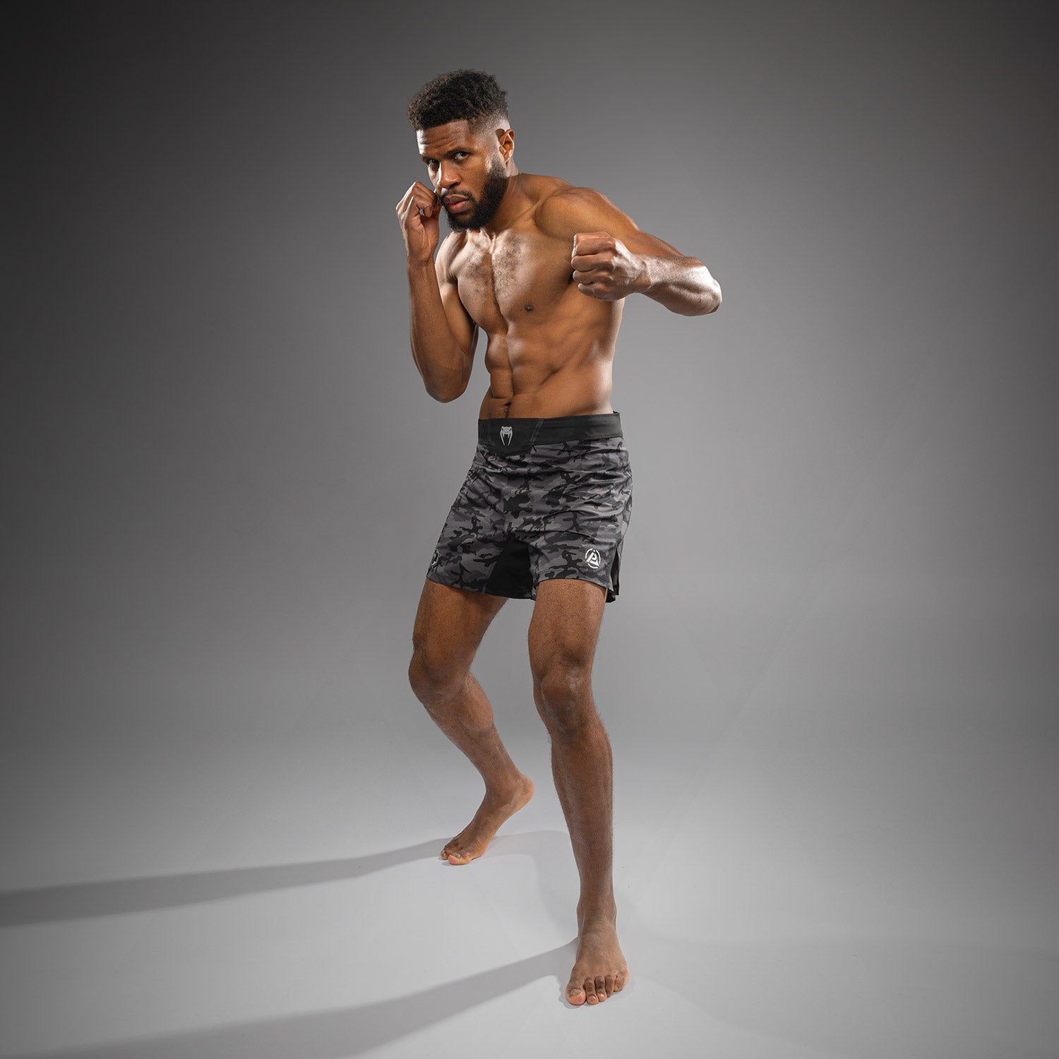 Venum x Polaris Fight Shorts - Černá/Šedá bouře