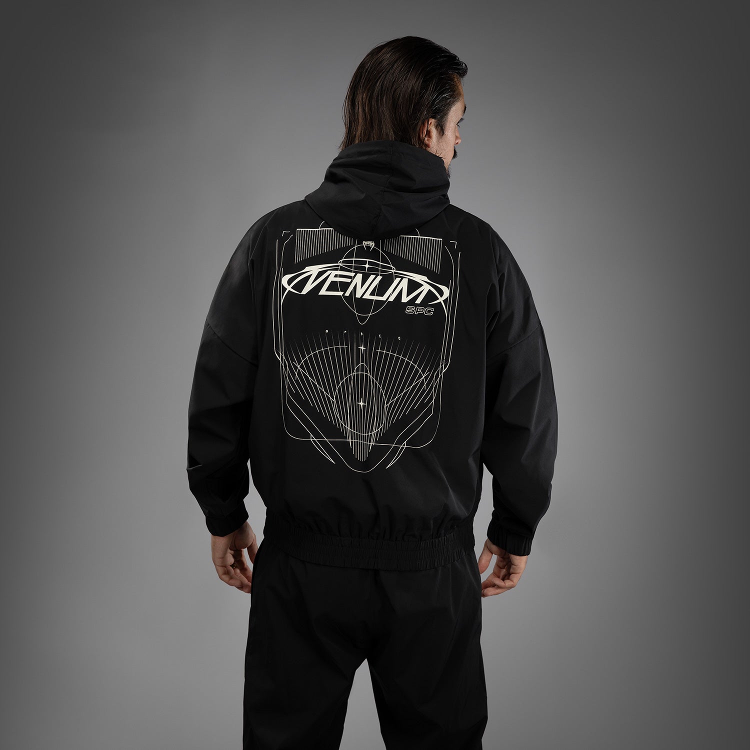 Venum Eclipse Track Jacket - Černá/Slonová kost