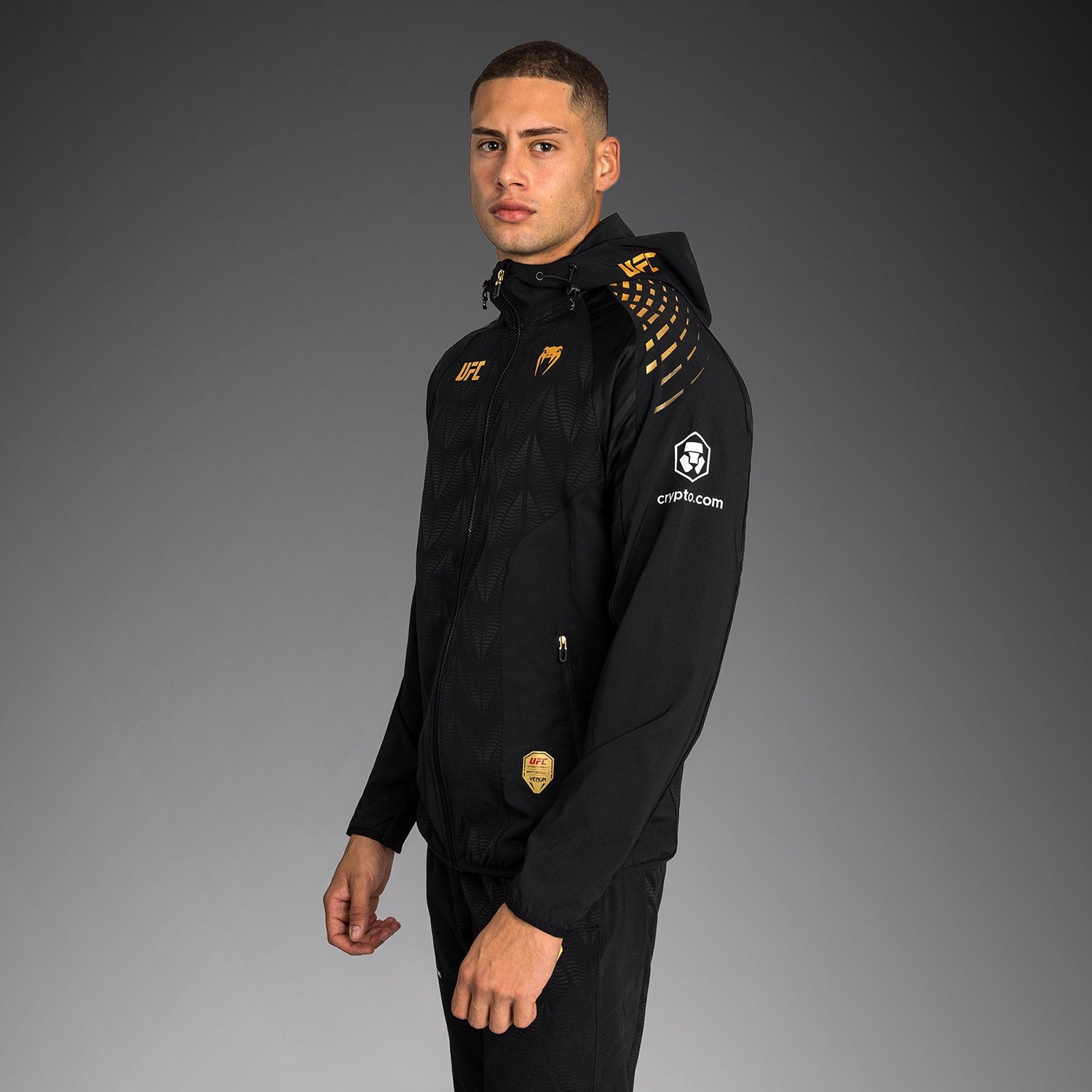 Pánská mikina s kapucí UFC Zenith by Venum Champion Authentic Fight Night Walkout Hoodie