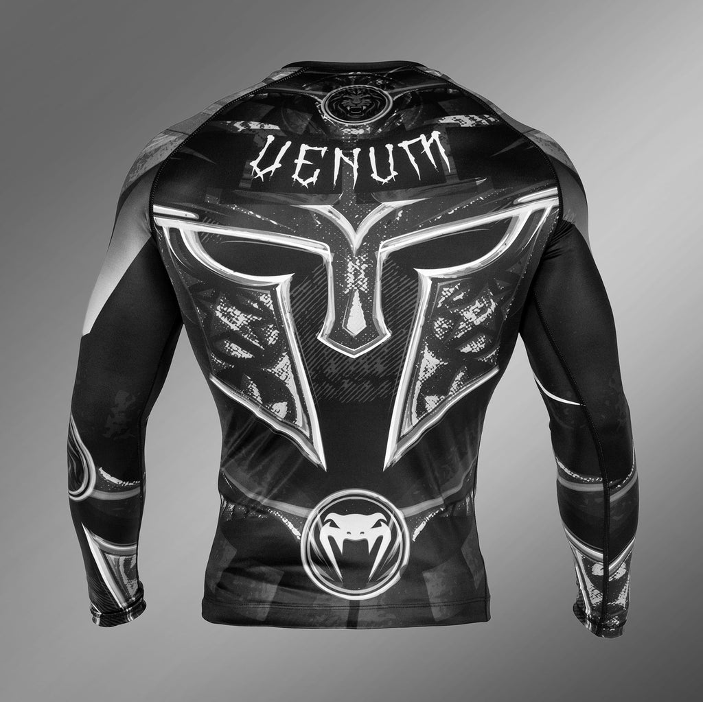 Venum Gladiator 3.0 Rashguard - Dlouhé rukávy - Černá/Bílá