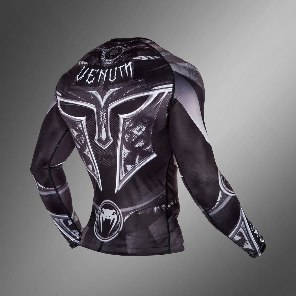Venum Gladiator 3.0 Rashguard - Dlouhé rukávy - Černá/Bílá