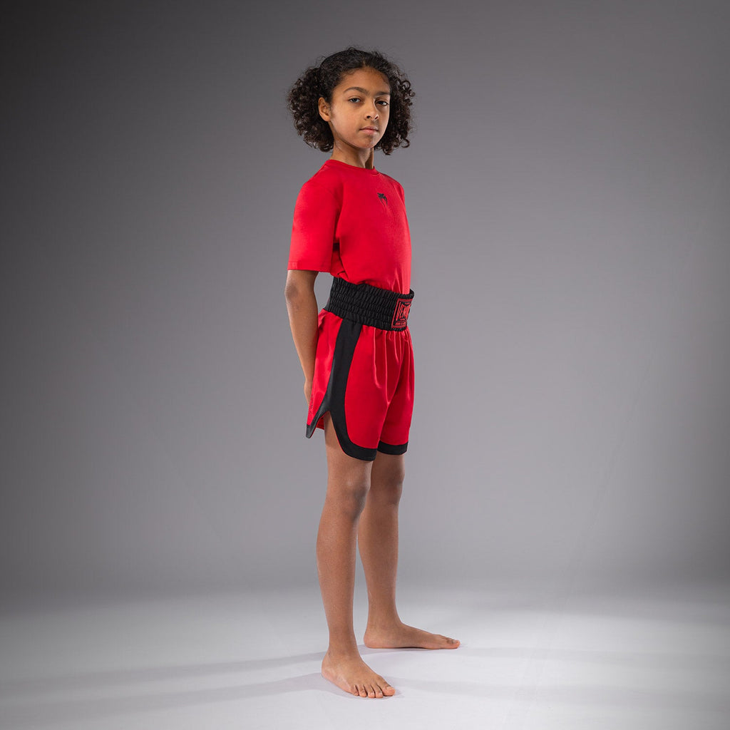 Dětské boxerské šortky Venum Classic - Třešňově červená