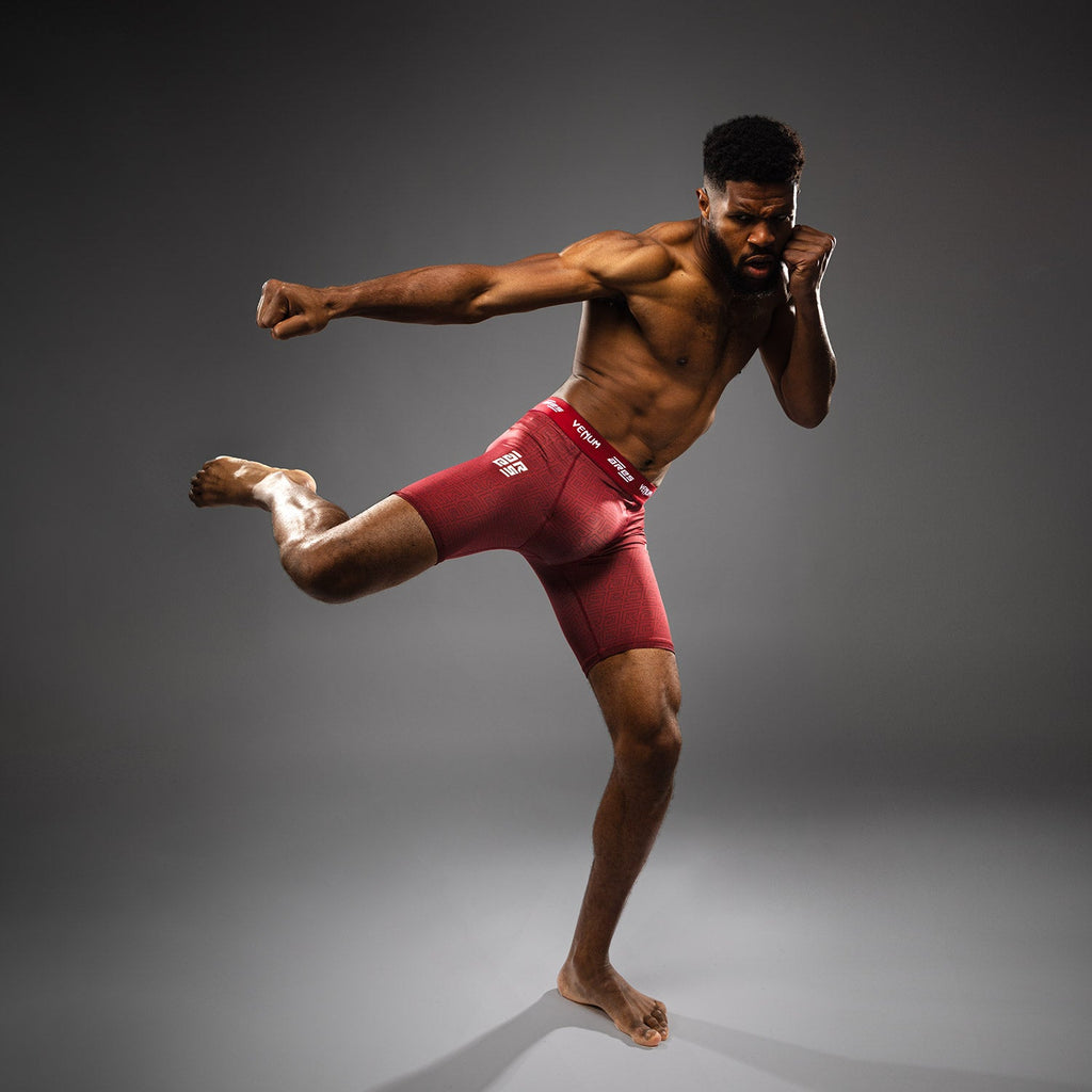 Pánské šortky Venum x Ares Vale Tudo - vínové