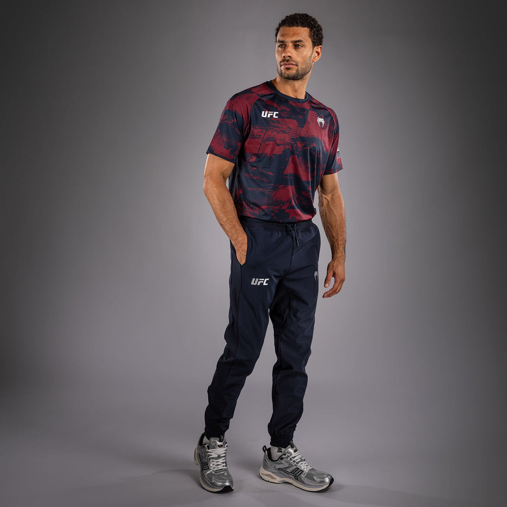 Pánské kalhoty UFC Zenith by Venum v námořnické modři, autentické kalhoty pro týden zápasů