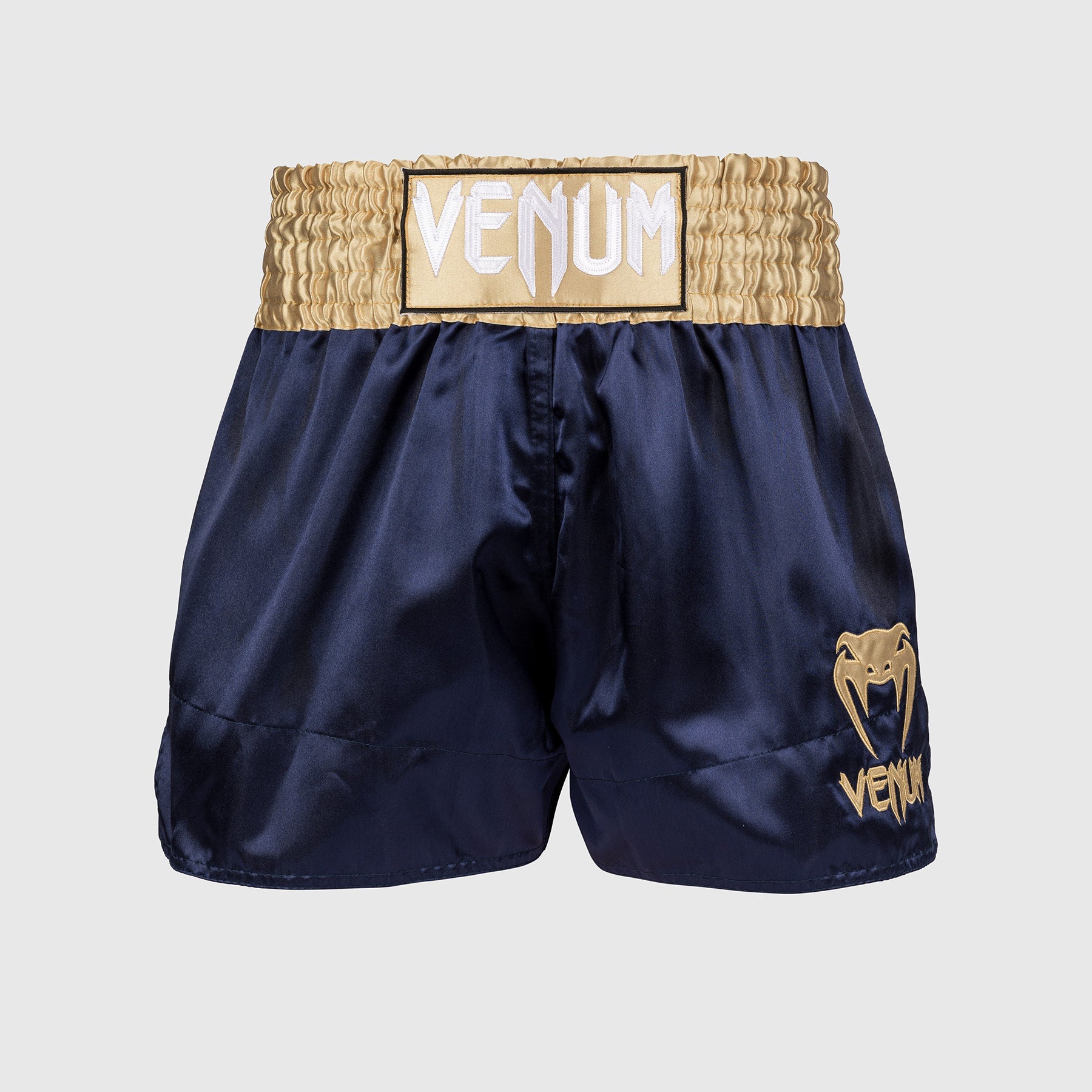 Venum Classic Muay Thai Šortky - Navy Blue/Zlatá