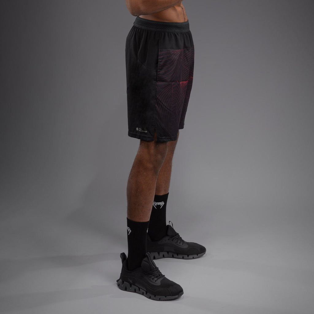 Pánské tréninkové šortky Venum G-Fit Air - Hluboká černá/Ohnivá červená
