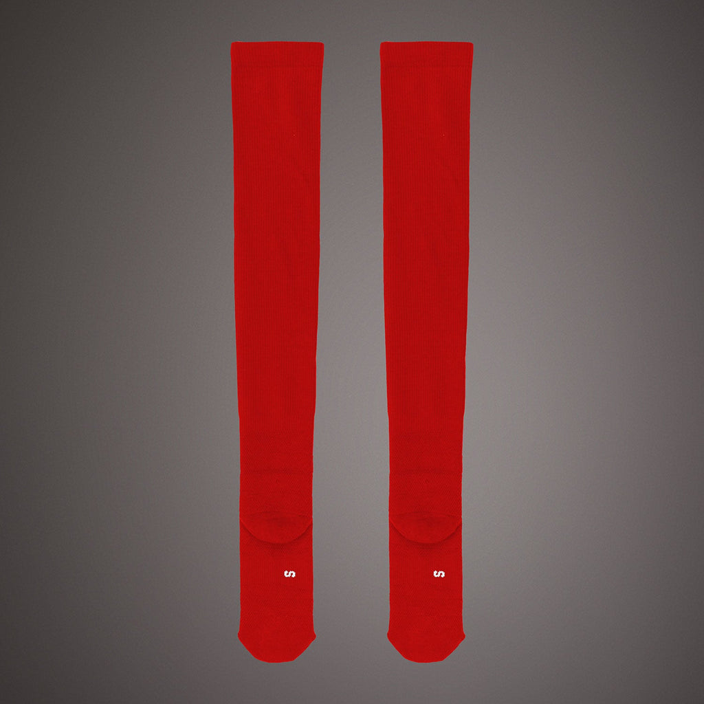 Dlouhé ponožky Venum Elite Performance - červená/bílá