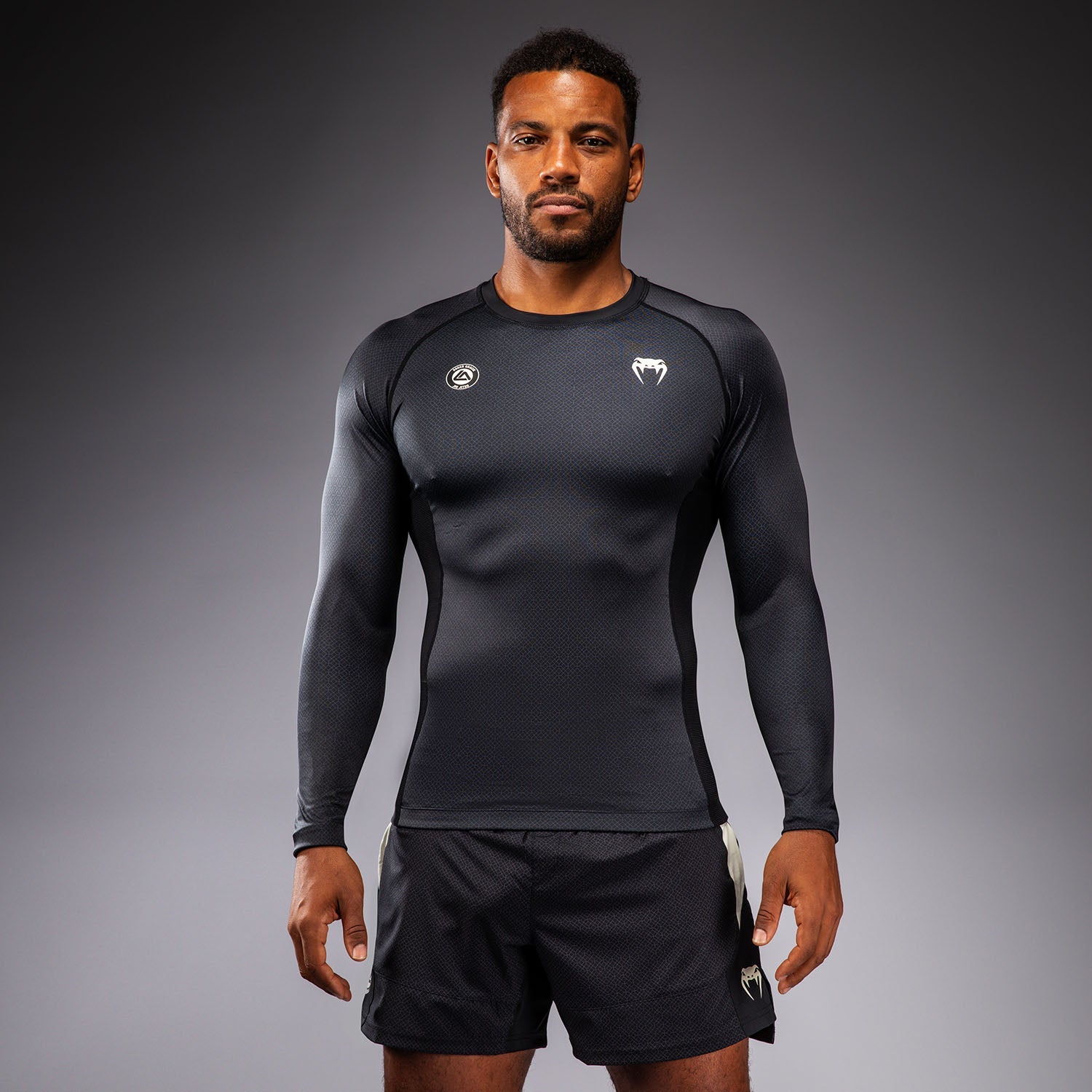 Venum x Roger Gracie Academy Rashguard s dlouhým rukávem - Černá