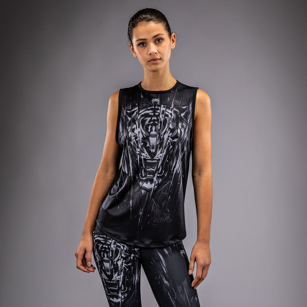 Venum Tiger Dámské tílko - Černá/Stříbrná