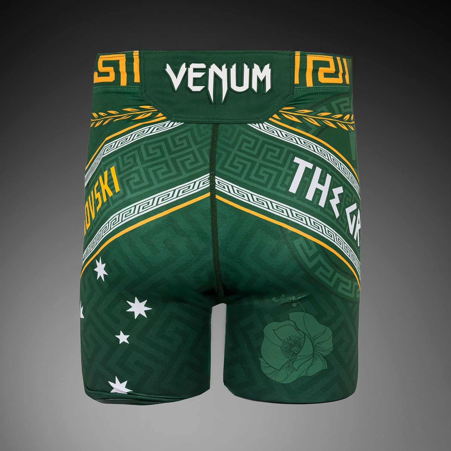 Pánské kraťasy UFC Unrivaled by VENUM Zelené Alexander Volkanovski Vale Tudo