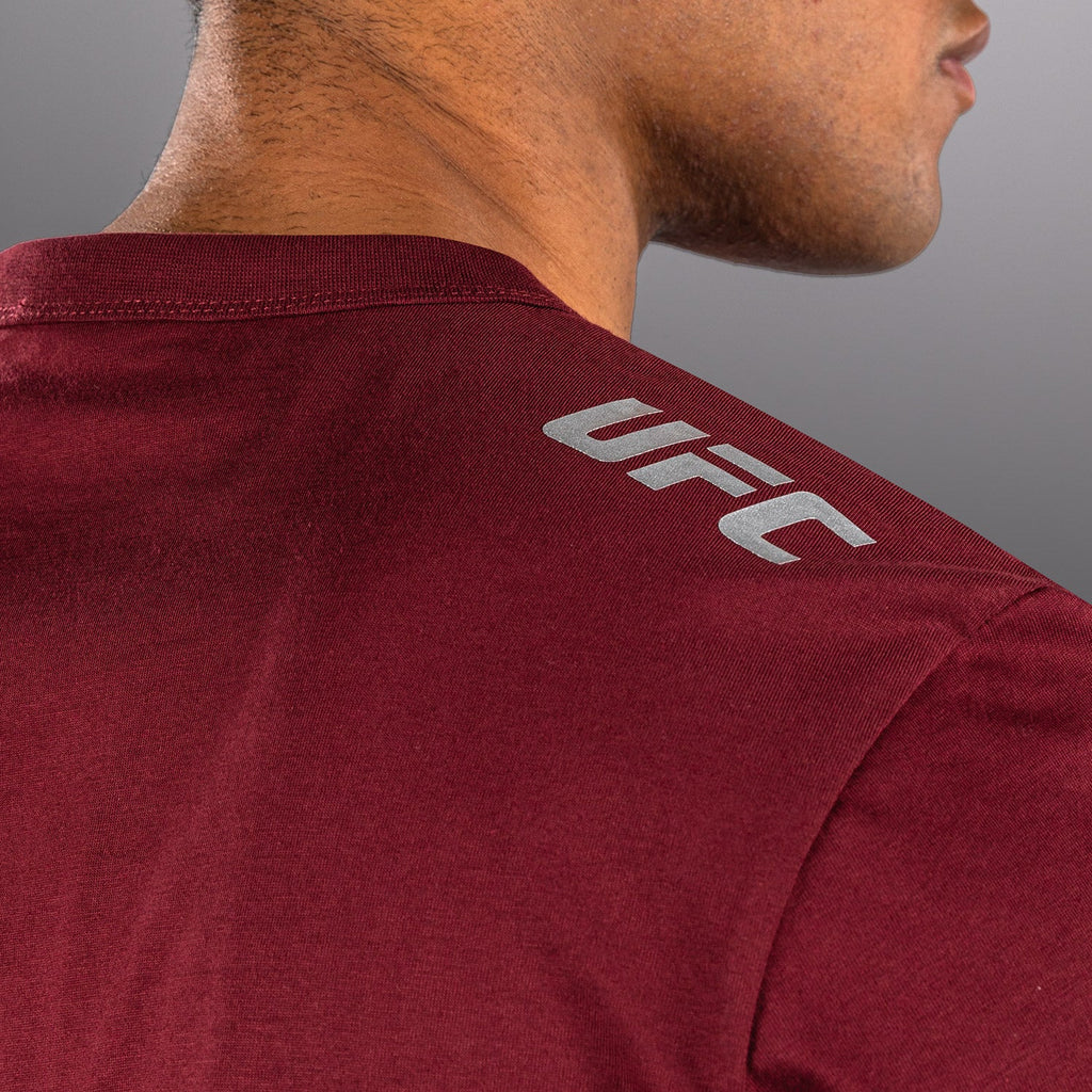 Pánské tričko s krátkým rukávem UFC Zenith by Venum Burgundy Authentic Fight Week