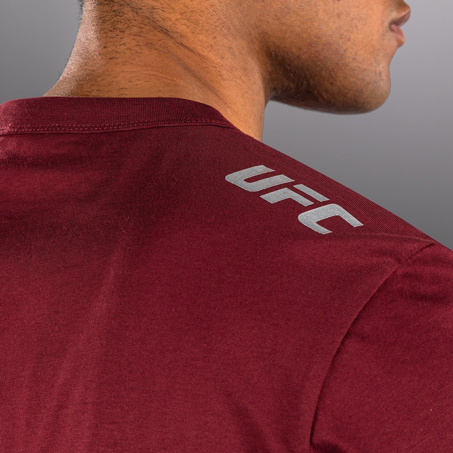 Pánské tričko s krátkým rukávem UFC Zenith by Venum Burgundy Authentic Fight Week