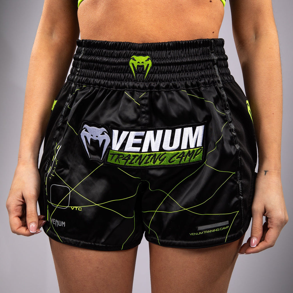 Venum Training Camp 4.0 Muay Thai Šortky - Černá/Neonově zelená