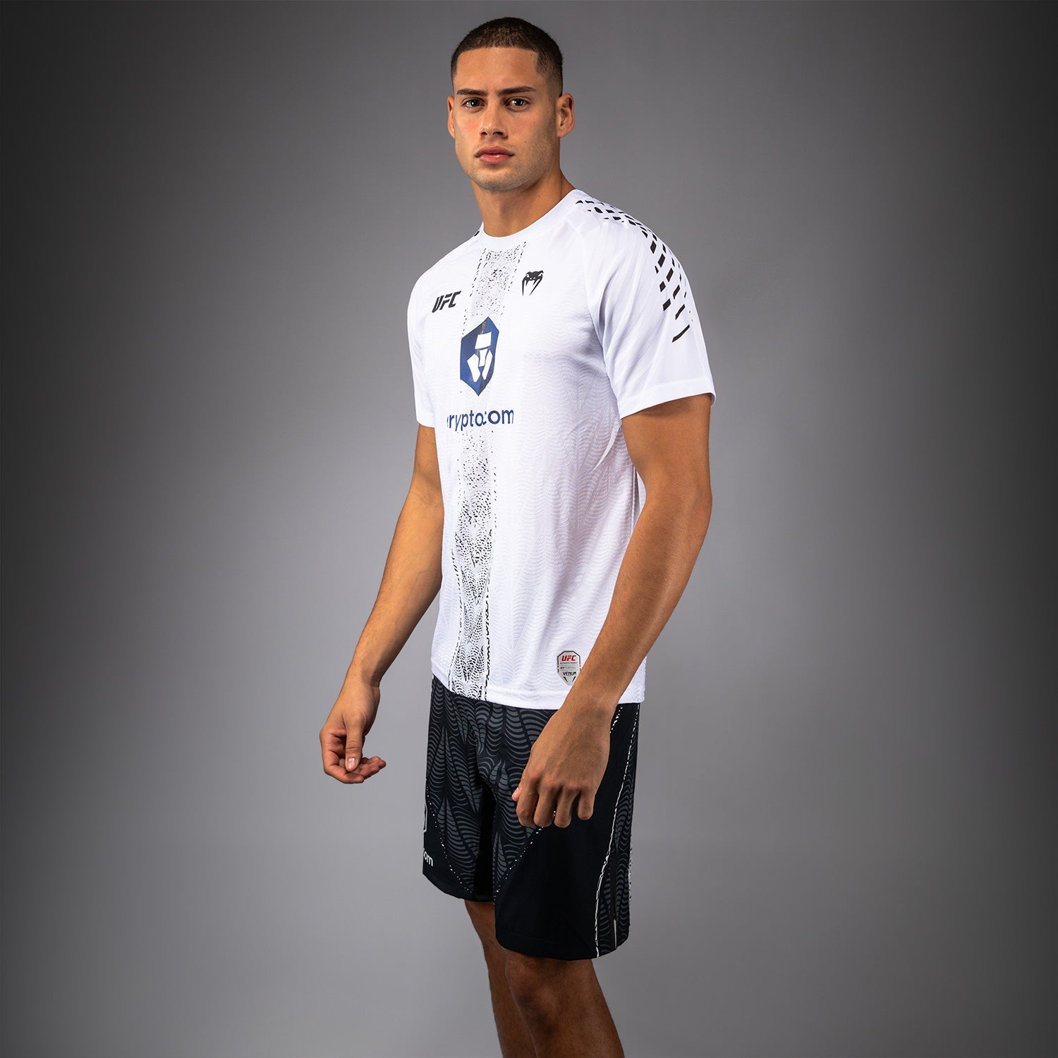 Pánský dres UFC Zenith od Venum Authentic Fight Night Walkout Jersey v bílé barvě