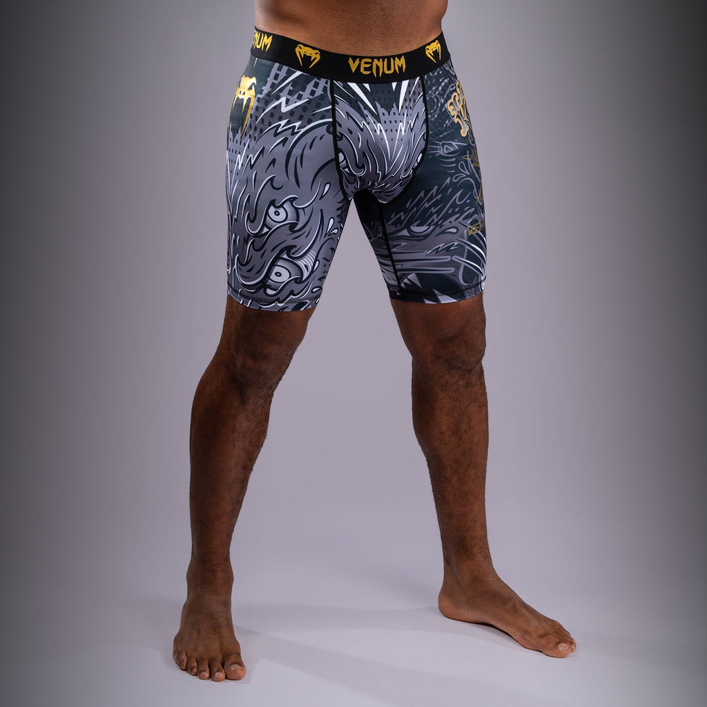 Venum Wolf Atak Vale Tudo Shorts - Černá/Šedá