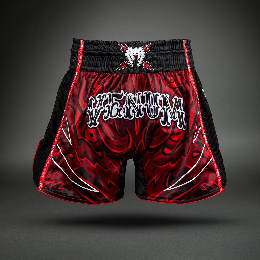 Venum Wolf Atak Muay Thai kraťasy - Černá/Červená