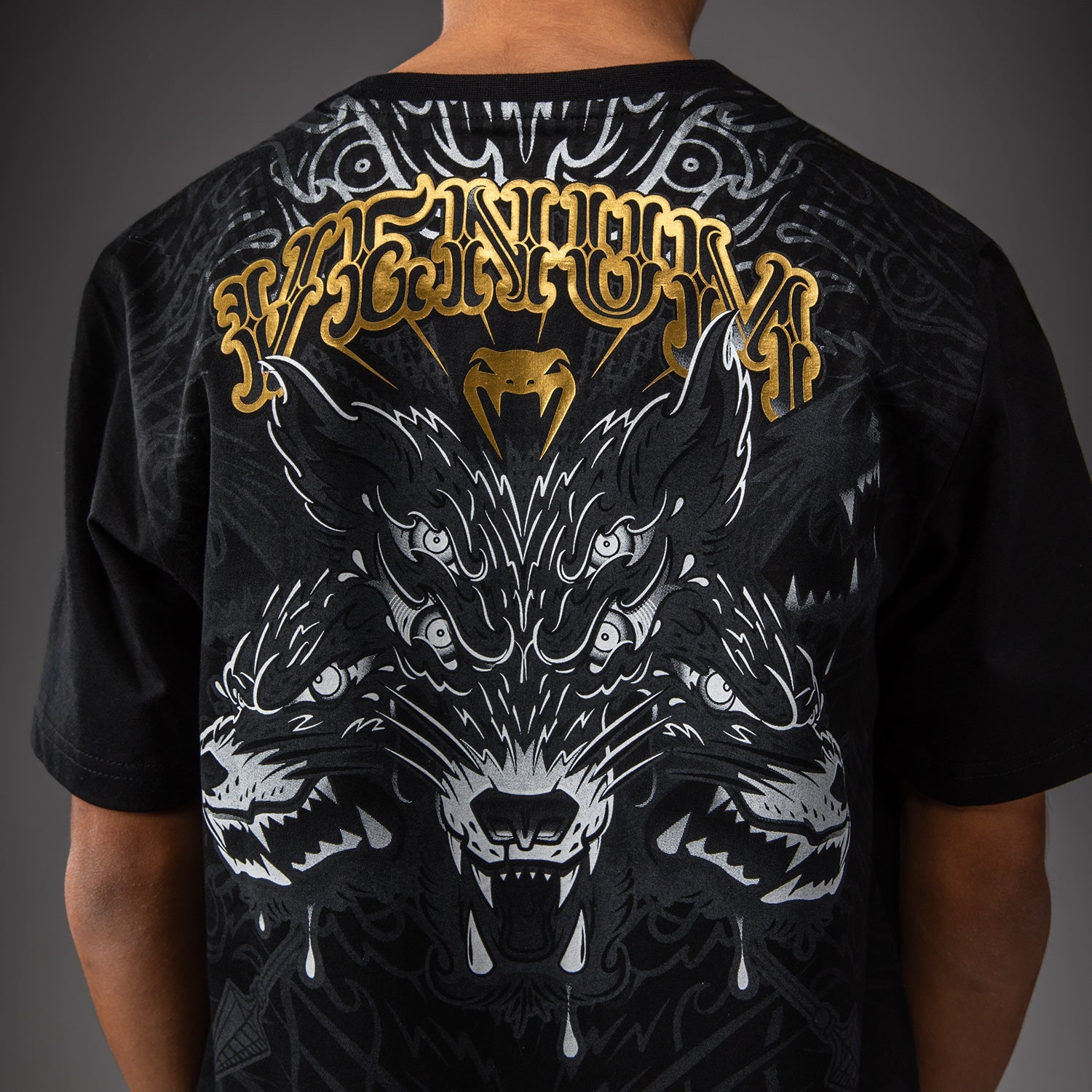 Venum Wolf Atak Dětské Tričko - Černá/Šedá