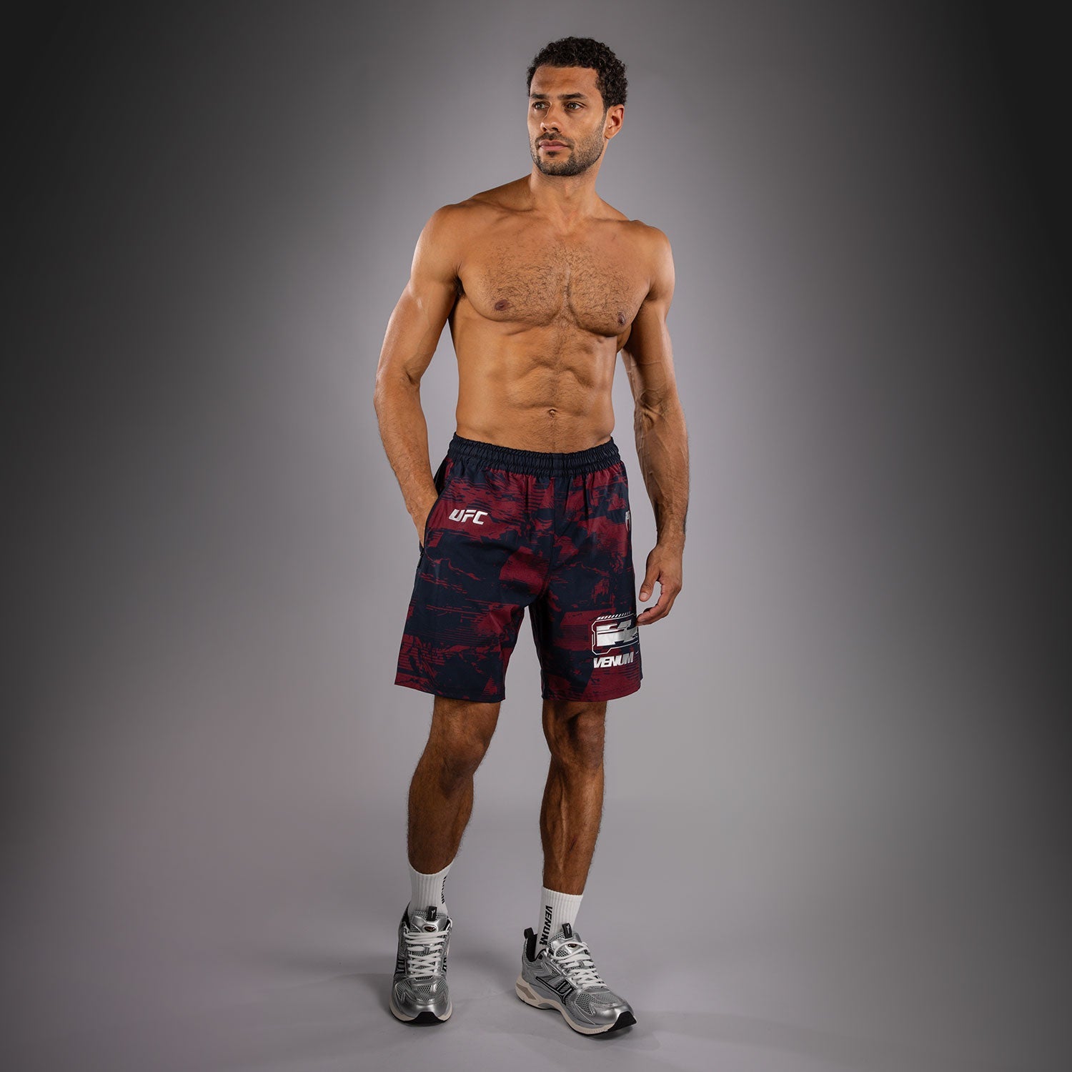 Pánské kraťasy UFC Zenith by Venum Burgundy Authentic Fight Week Performance Short