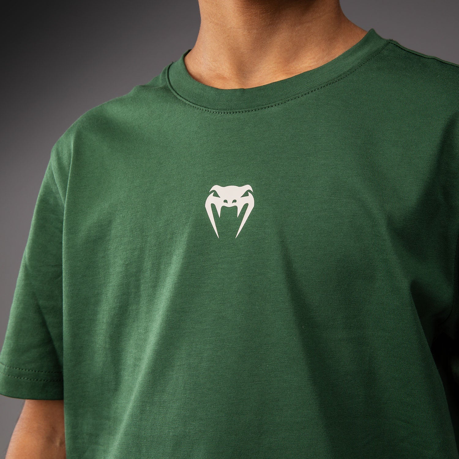 Dětské tričko Venum Contender – Lesní zelená/Off White