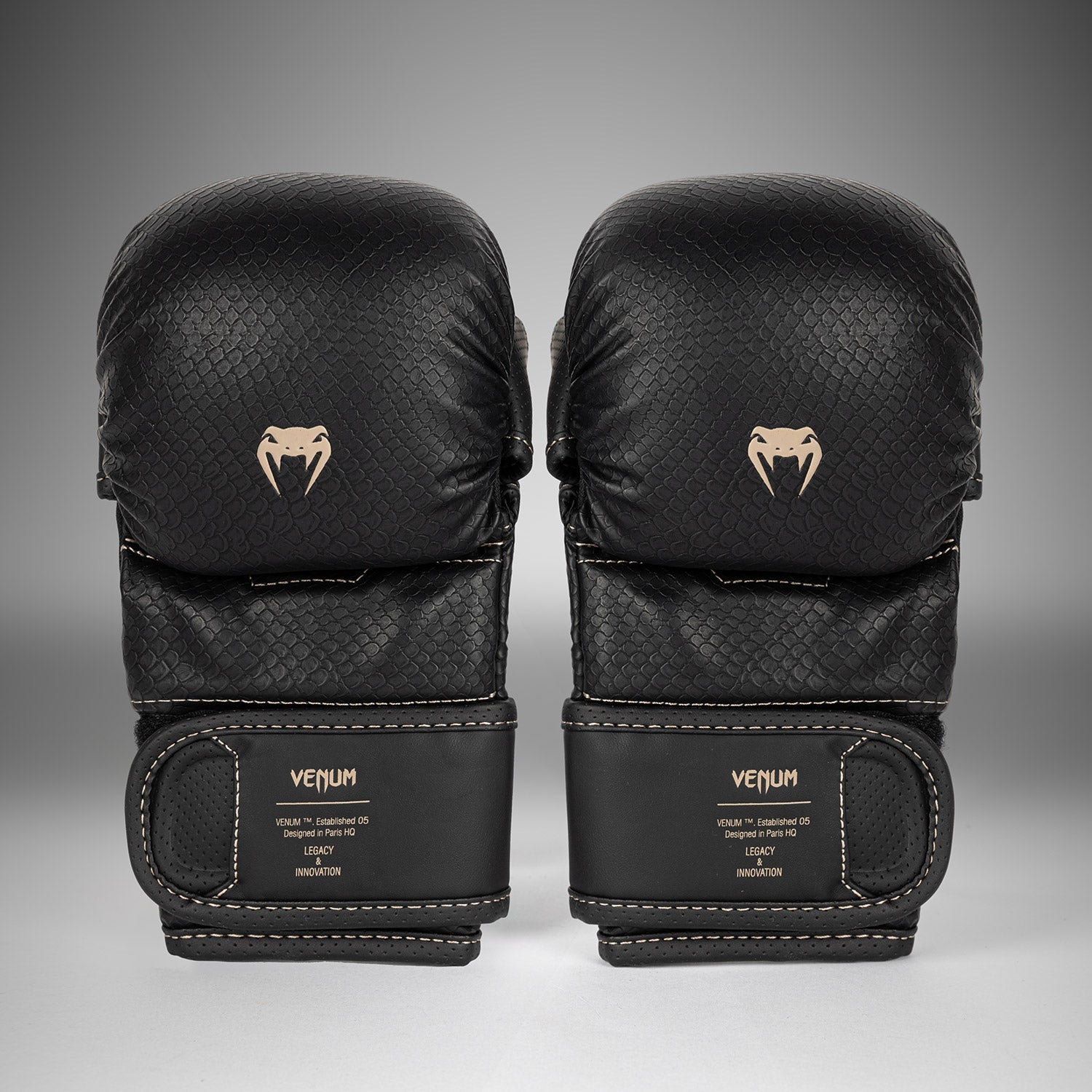 Venum Impact Evo Scales MMA Sparring Gloves - Black