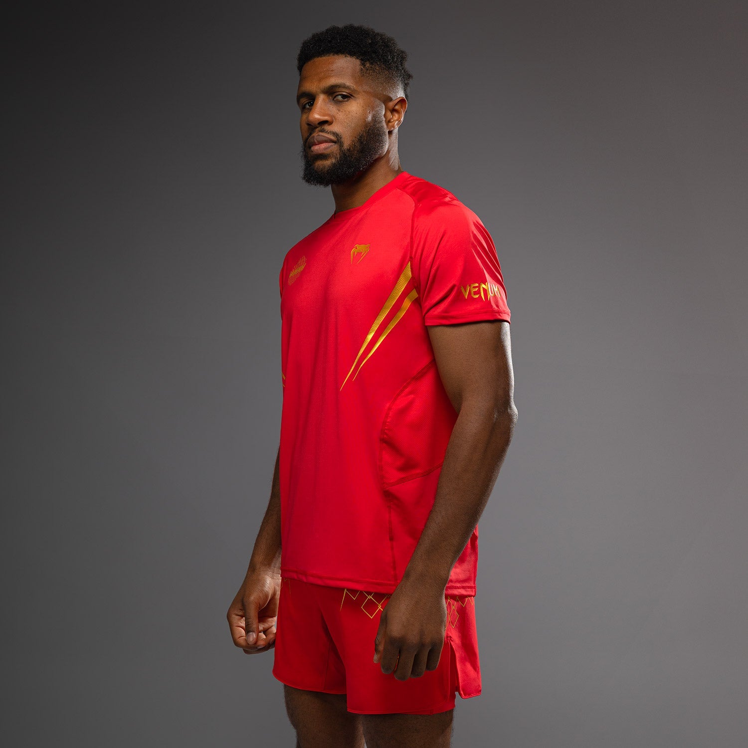 Venum x WOW FC Dry-Tech Tričko - Fury Red/Gold