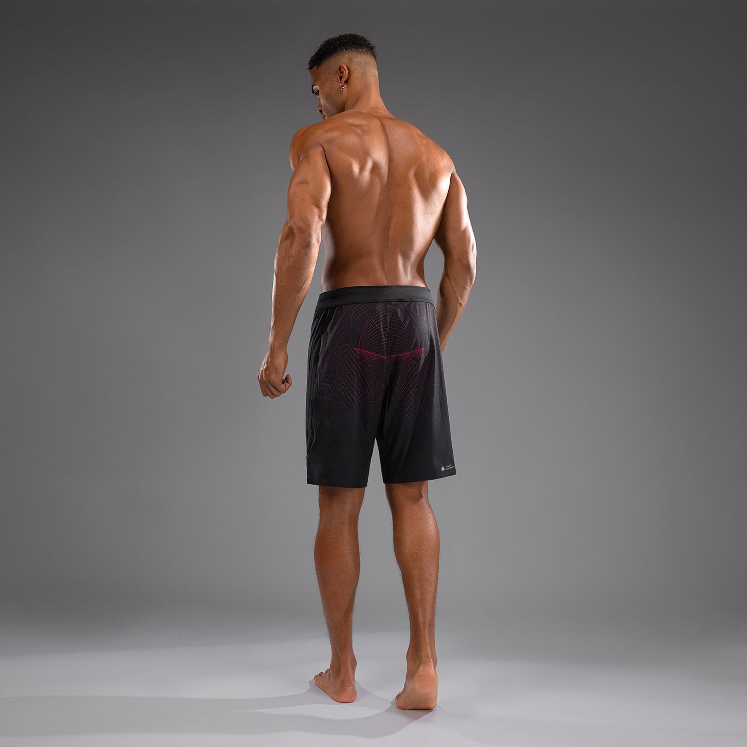 Pánské bojové šortky Venum G-Fit Air - Tmavě černá/ohnivě červená