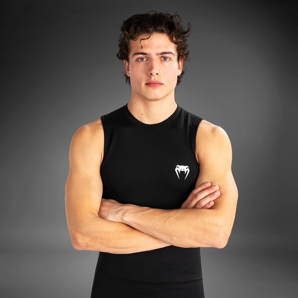 Venum Contender Pánský tílko Rashguard - Černá/Bílá