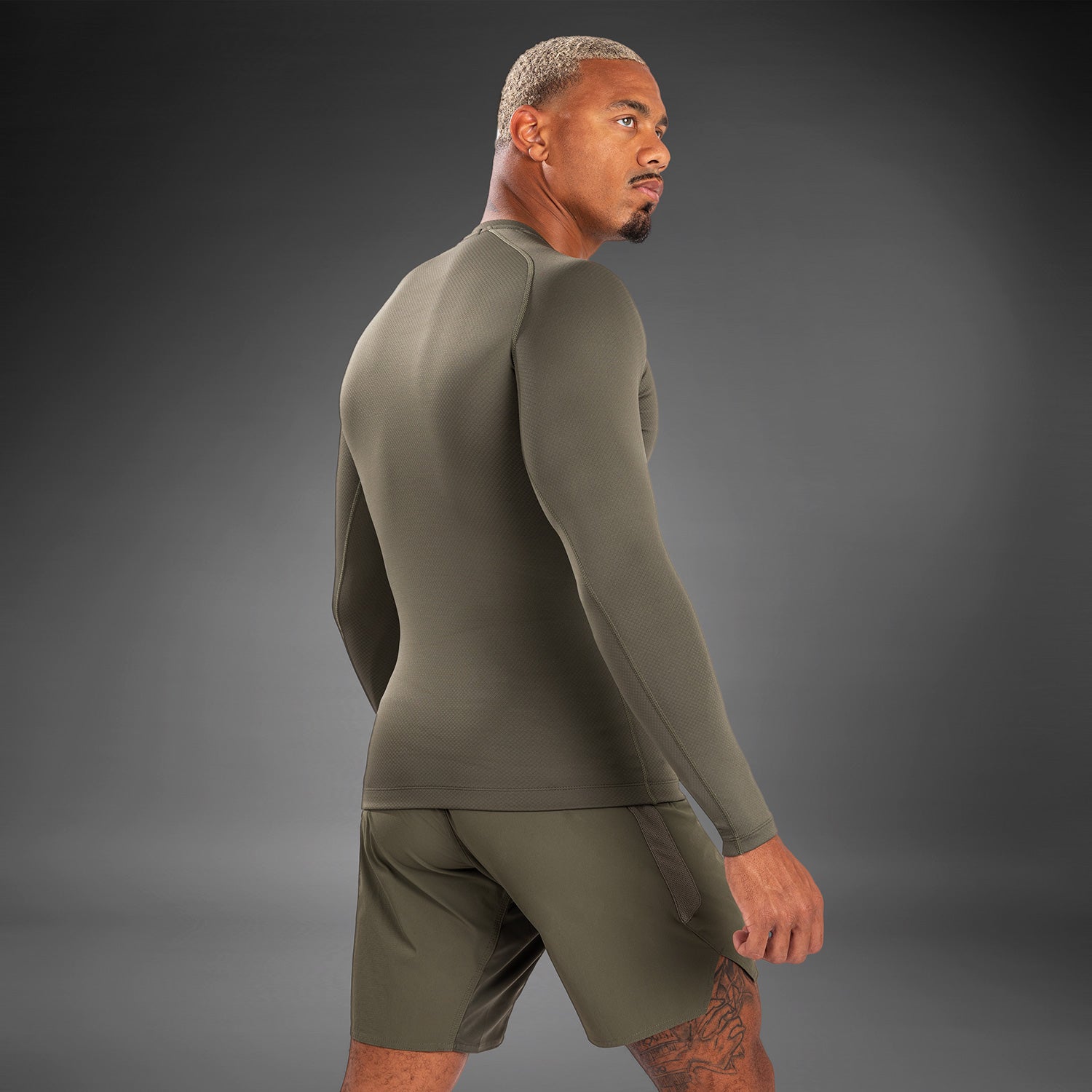 Venum Contender Pánský Rashguard s dlouhým rukávem - Khaki