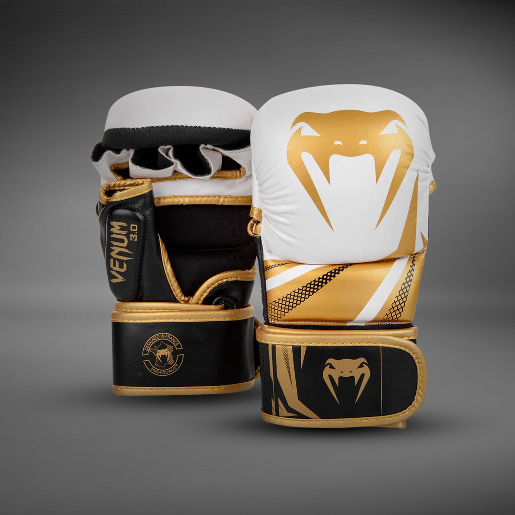 Venum Challenger 3.0 Sparring Gloves - White/Black/Gold