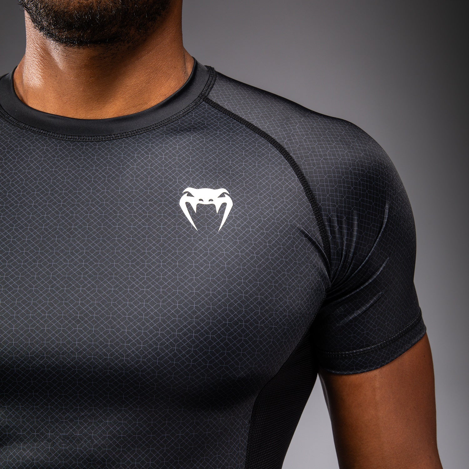 Venum x Roger Gracie Academy Krátký rukáv Rashguard - Černá