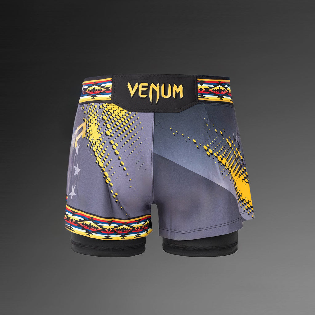 Dámské UFC Unrivaled by Venum černé krátké bojové šortky Julianna Peña