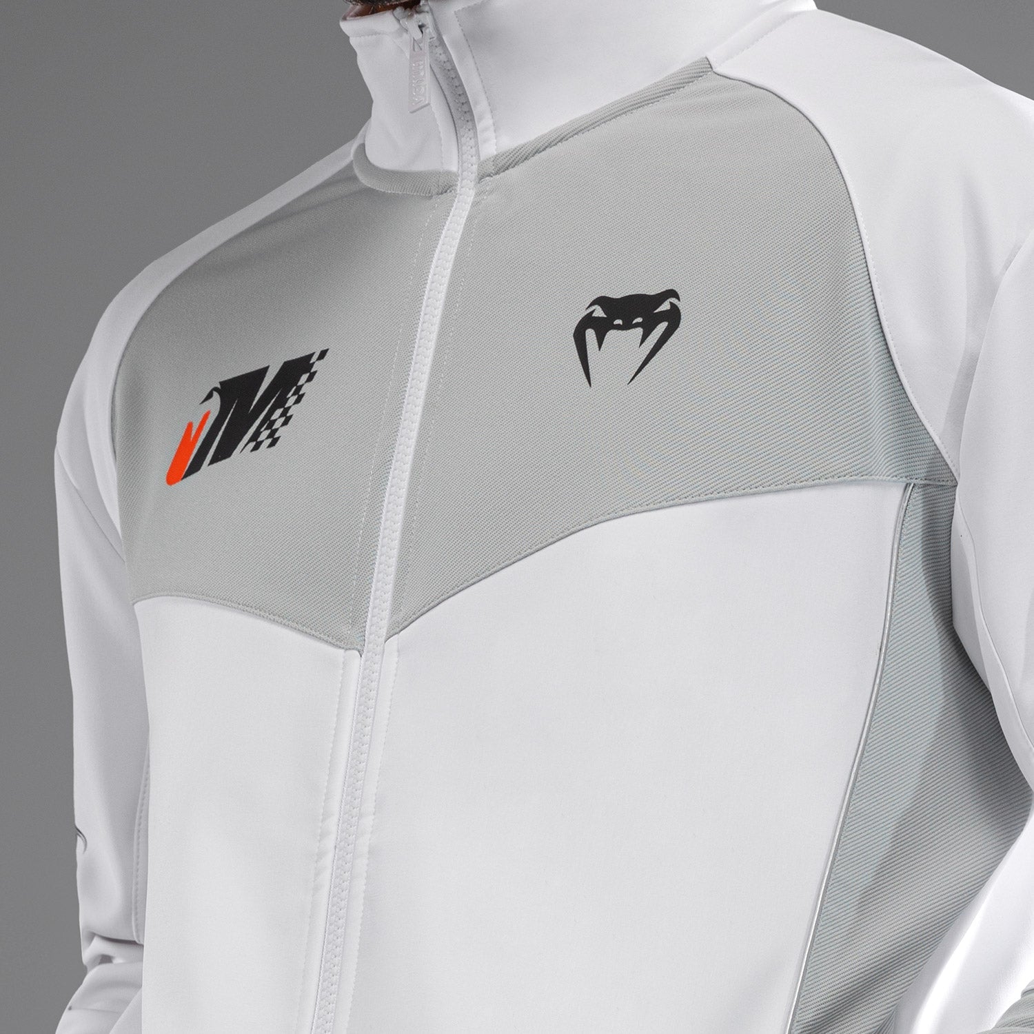 Venum Motorsport Softshell Bunda - Sněhobílá