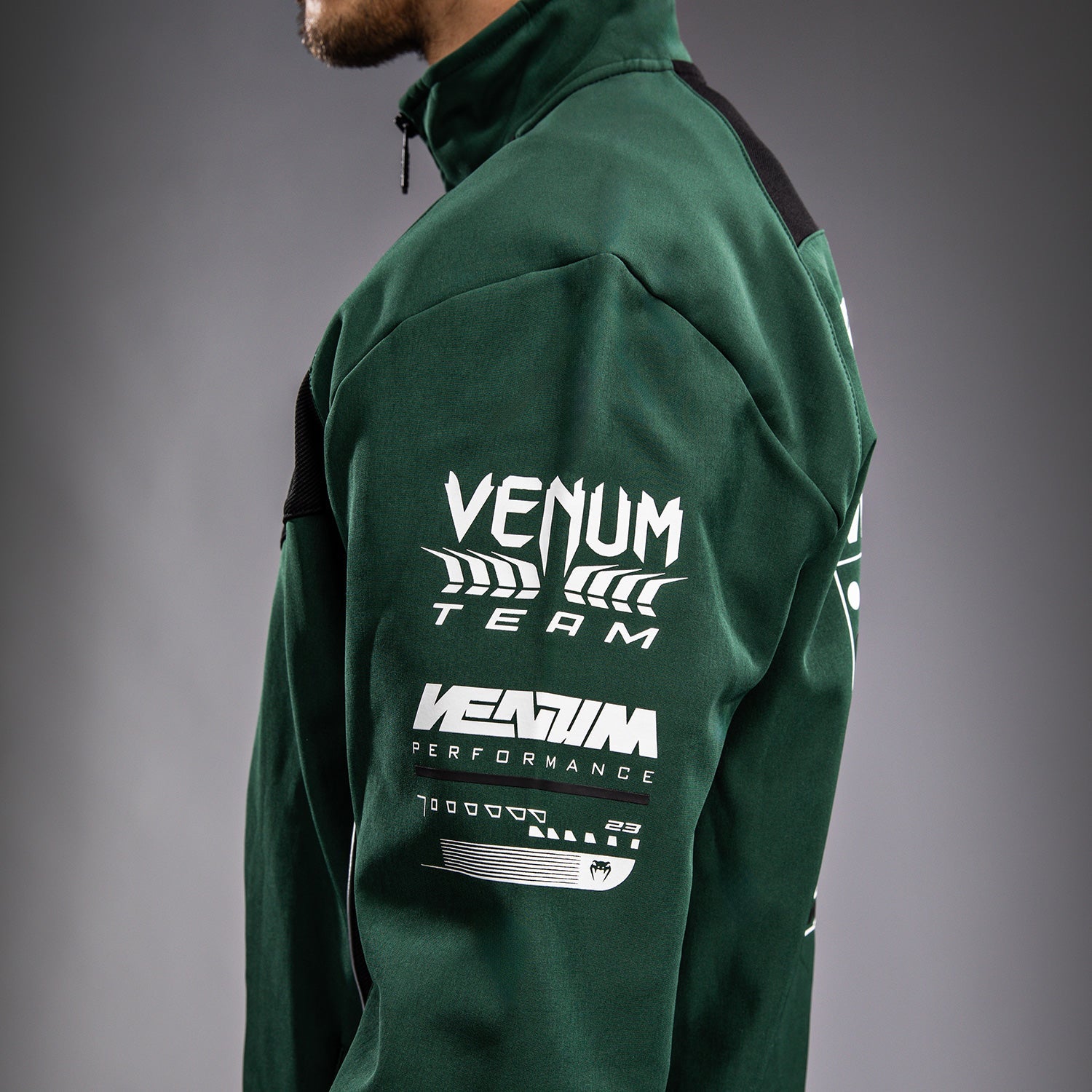 Bunda Venum Motorsport Softshell - Lesní hlubina