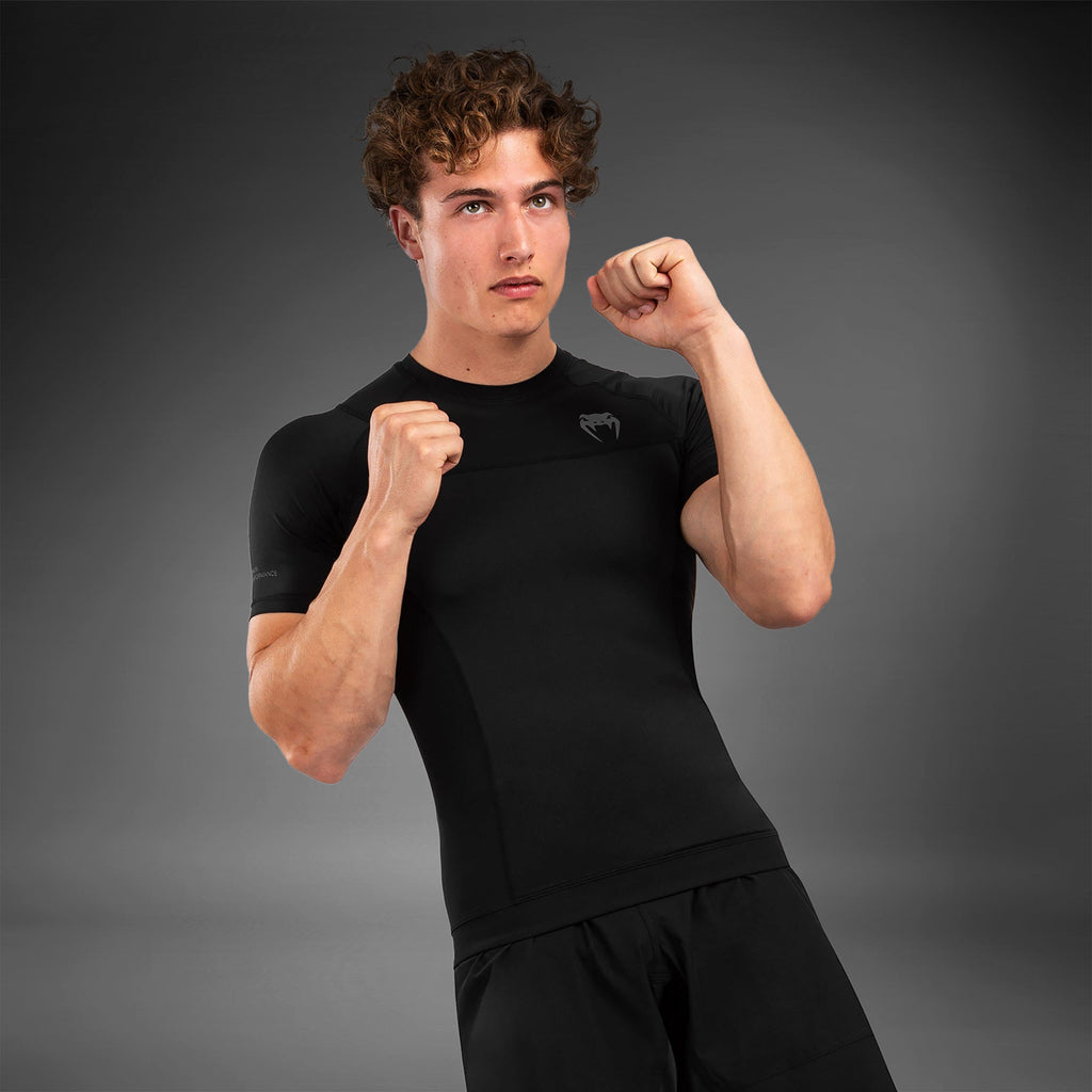 Venum G-Fit Air Rashguard Kraťasy s krátkým rukávem - Černá