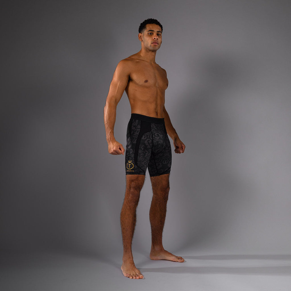 Venum x Topuria Unmatched Edition Vale Tudo Shorts - Černá/Zlatá