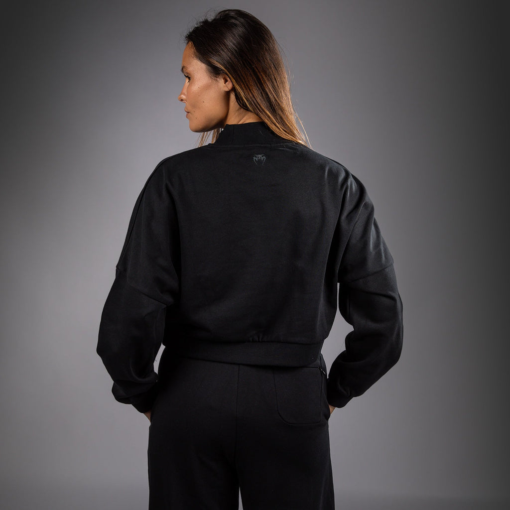 Venum Pulse Dámská Crop Mikina - Černá/Bílá