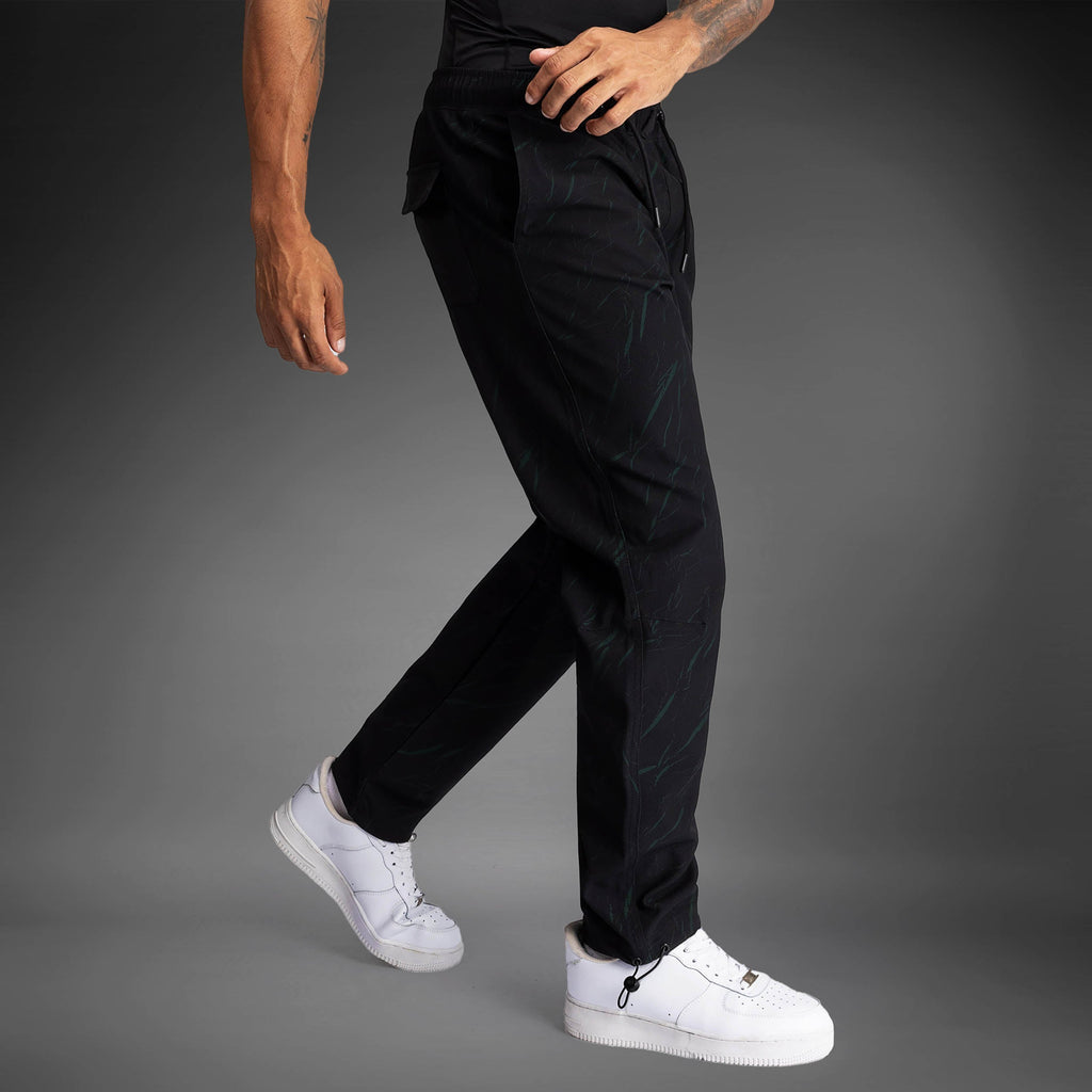 Venum Trooper Pánské tepláky - Černá/Lesní zelená