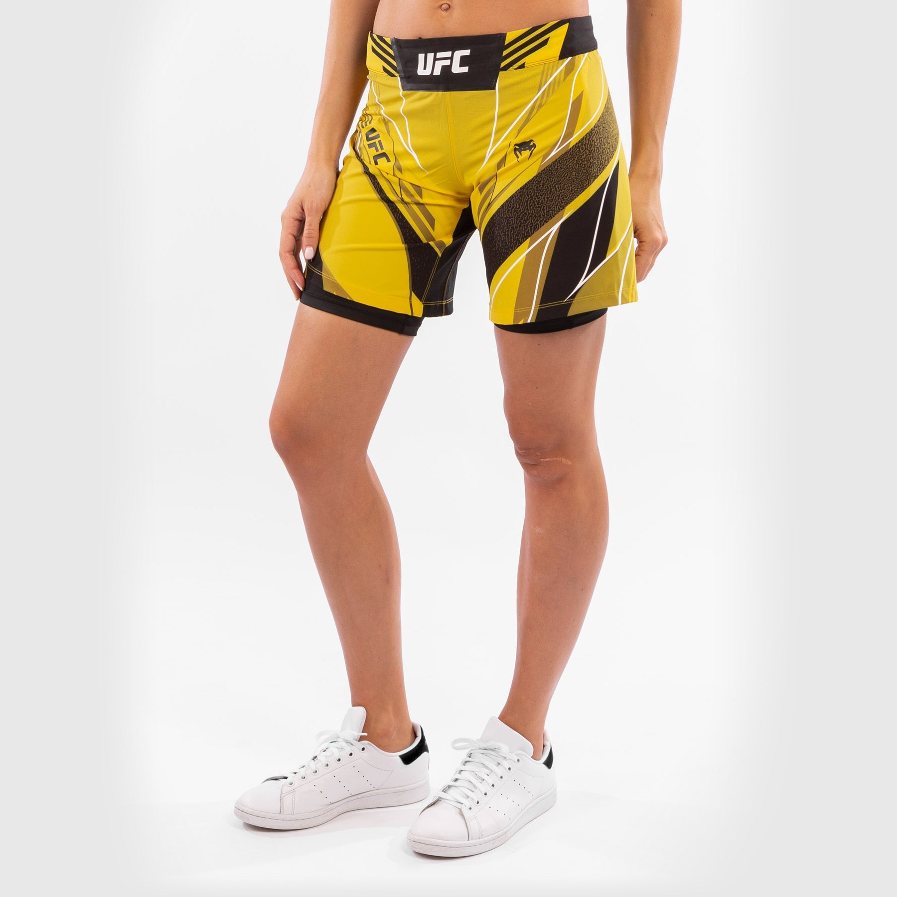Dámské šortky UFC Venum Authentic Fight Night - Long Fit - Žluté