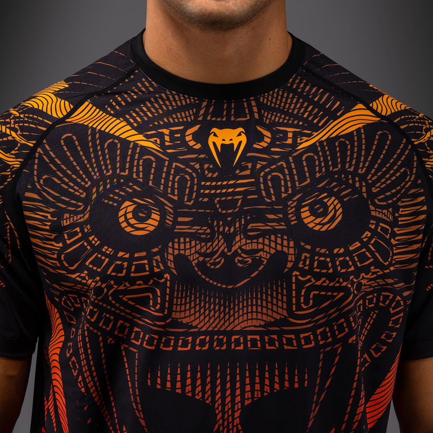 Venum Quetzal Fury Dry-Tech tričko - černá/Fury červená/Tangerine