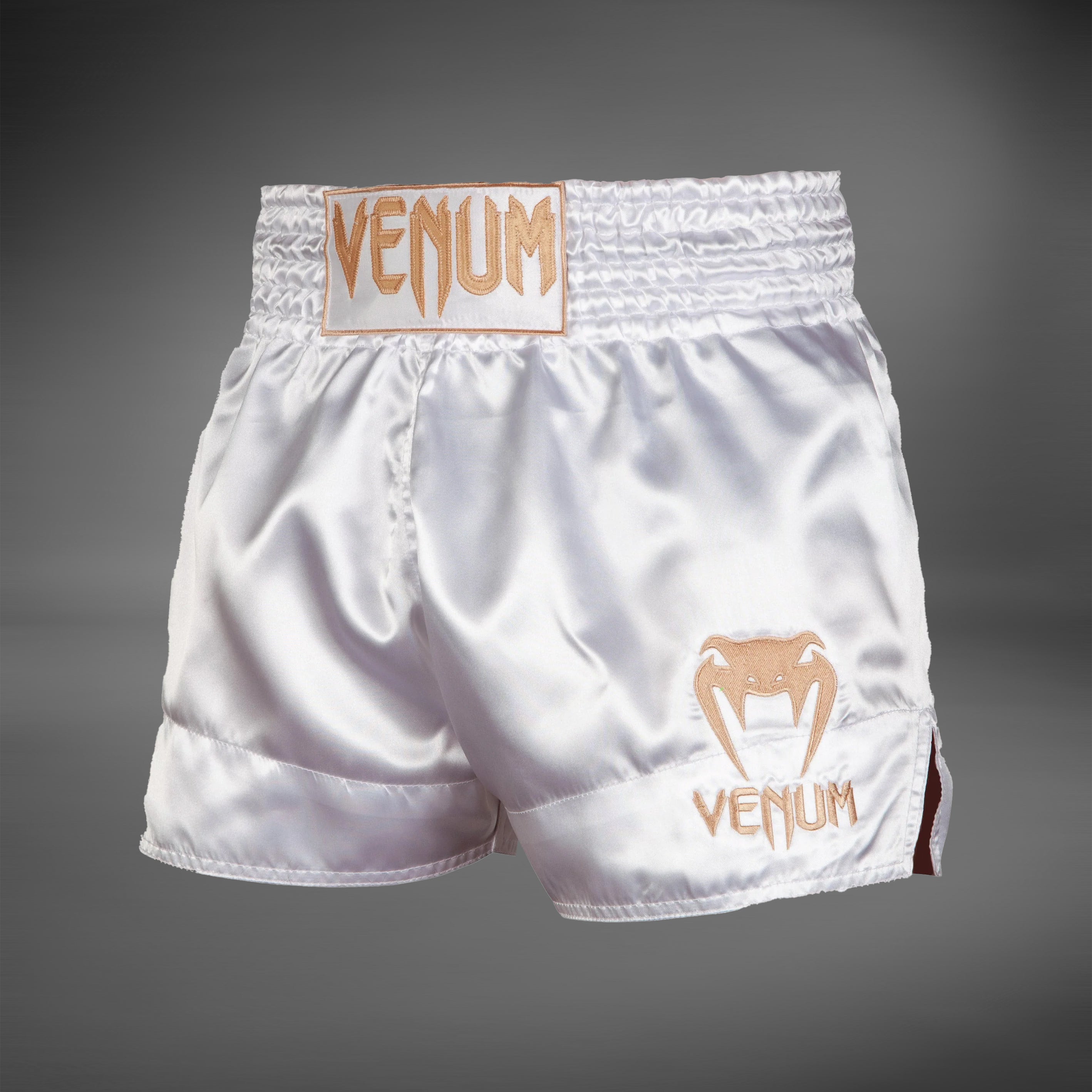 Venum Classic Muay Thai Shorts - Bílá/Zlatá
