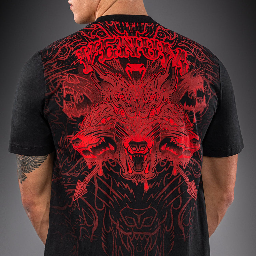 Venum Wolf Atak Tričko - Černá/Červená