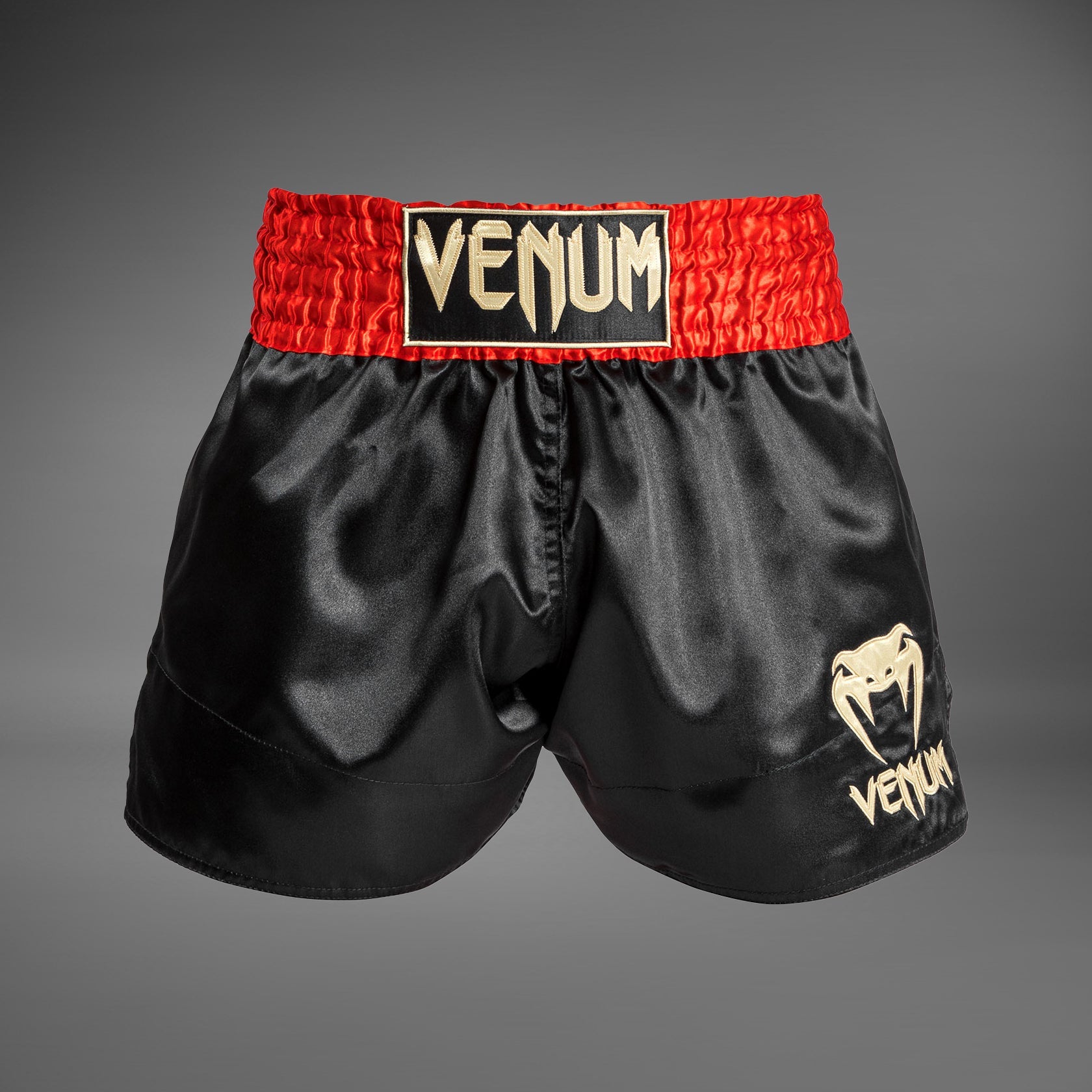 Venum Classic Muay Thai Šortky Červená/Černá/Zlatá