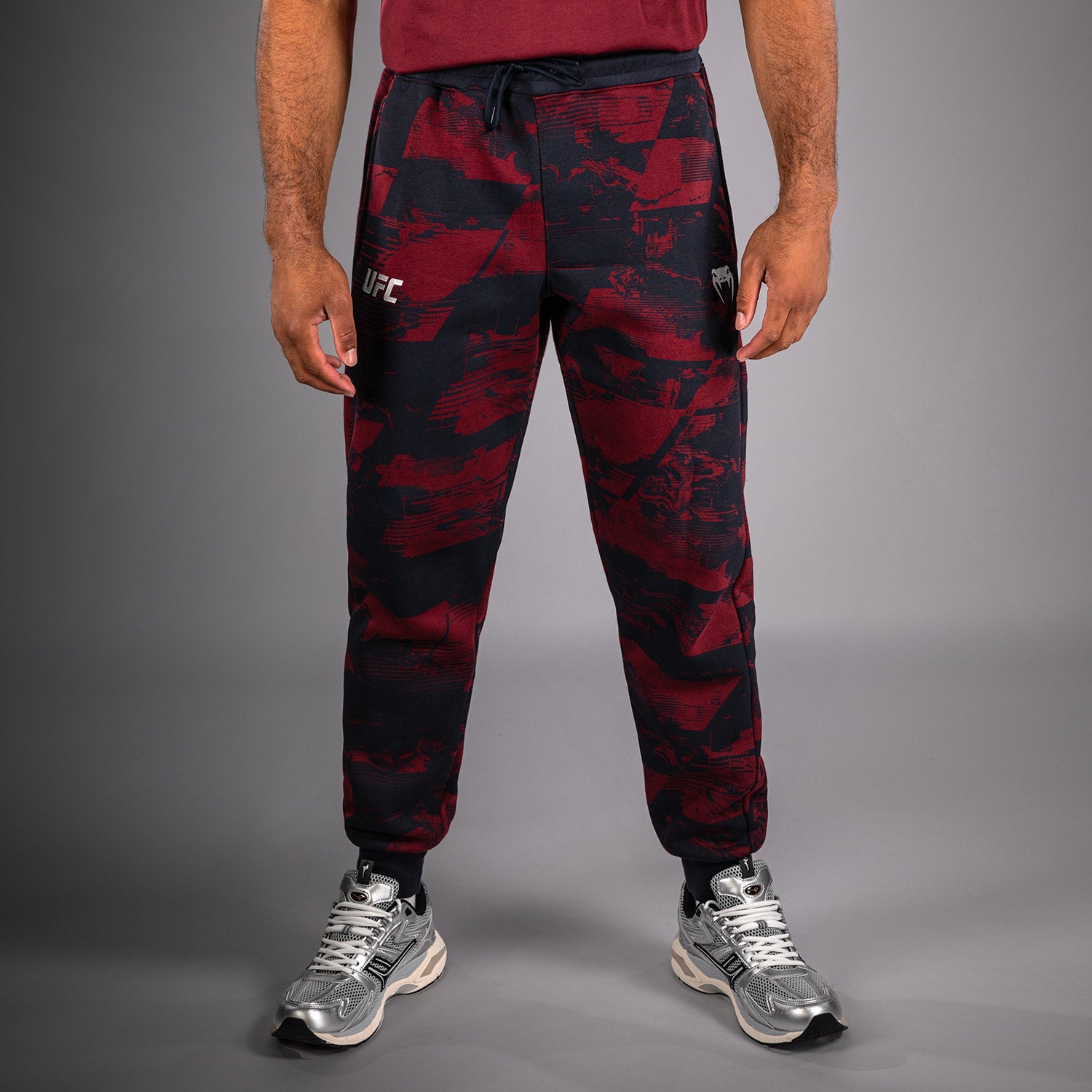 Pánské kalhoty UFC Zenith by Venum Burgundy Authentic Fight Week