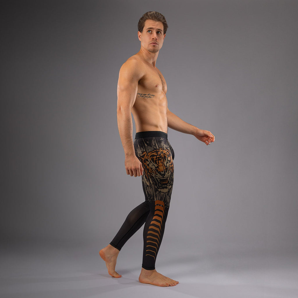 Venum Tiger pánské spats - černá/neonově oranžová